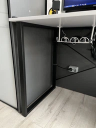 Компьютерный стол Ferrum-decor Дейв 75x100x60 черный ДСП Белое 16мм (DEY001) фото от покупателей 1