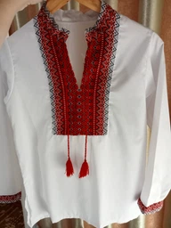 Підліткова вишиванка для хлопчика Мальви ВХ-0211 158 см Біла (ROZ6400148232)