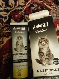 Фитопаста AnimAll VetLine для выведения шерсти для котов 100 г (4820150206642) фото от покупателей 14