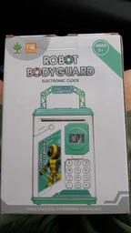 Детский электроннсый сейф-копилка с имитатором отпечатка пальцов Робот Robot Розовый (2918610813690) фото от покупателей 6