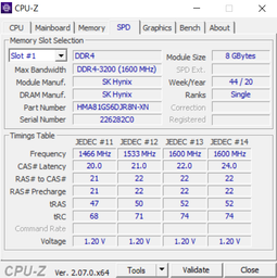 Пам'ять Hynix 8 GB SO-DIMM DDR4 3200 MHz (HMA81GS6DJR8N-XN) фото от покупателей 19