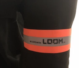 Светоотражающая повязка на руку LOOM толщина 0,9мм 4x35cm светоотражаючая лента флуорисцентно - оранжевая (2шт.) фото от покупателей 12