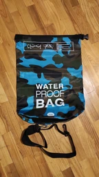 Водонепроникний гермомішок 20L VelaSport рюкзак Dry Bag туристична сумка для дорослих та дітей 36х63см. Синій фото від покупців 2