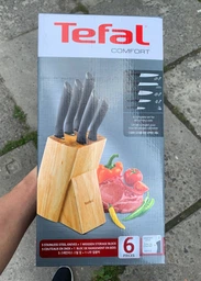 Набір ножів Tefal Comfort з підставкою 6 предметів (K221SA04)