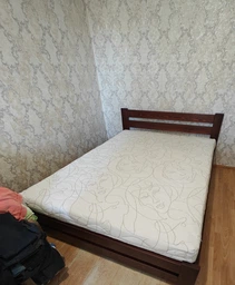 Двуспальная кровать деревянная Палермо плюс 150х200 Краситель Tin 126 Шаг ламелей 5,5 см. фото от покупателей 2