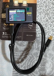 Кабель Duracell KEVLAR BRAIDED TYPE-C to TYPE-C 3.2 Gen1 1 м Black (USB7030A) фото от покупателей 4