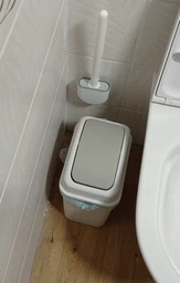 Ведро для мусора MBM HOME с крышкой BIN-12 6 л Серое (BIN-12 6L GRAY) фото от покупателей 1