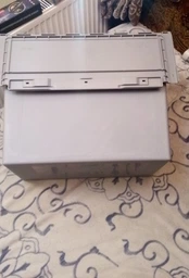 Ящик пластиковый с крышкой N6442 600х400х435 мм для хранения снаряжения Серый фото от покупателей 12