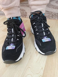 Жіночі кросівки Skechers D`Lites Freeze Talk Black/White 36 Білий 66666125-BLK фото від покупців 11
