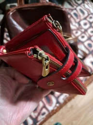 Універсальний вертикальний гаманець для чоловіків Vintage з натуральної шкіри темно-коричневого кольору (bg146fash82) фото від покупців 14