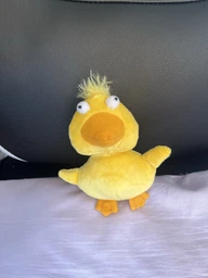 Мягкая игрушка для собак всех пород GiGwi Утка Plush Friendz желтая с пищалкой искусственный мех для активных игр плюшевая текстильная безопасная для зубов щенков тренировки развлечения 75020