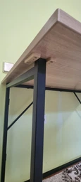 Стіл розкладний Моріс Ferrum-decor 750x1000x600 Чорний метал ДСП Кашемір 16 мм (MORI1013)