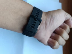 Универсальный силиконовый ремешок для Haylou RS4 Plus, LS02, Amazfit, Xiaomi, Samsung, ширина крепления 20 мм, Black (srh_b) фото від покупців 1