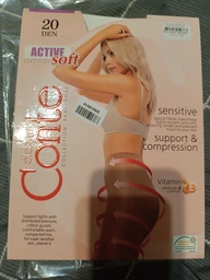 Колготи 20 Den жіночі Conte Active Soft 2 р Коричневі (4810226054376) фото від покупців 2