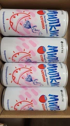 Упаковка безалкогольного газированного напитка Lotte Milkis Клубника 0.25 л х 4 банки (8801056791018) фото от покупателей 3