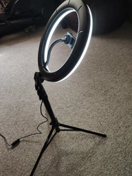 Комплект блогера RZTK Light Pro Black (кільцева led лампа 26 см 10 Вт / штатив 1.67 м / мікрофон) фото від покупців 7