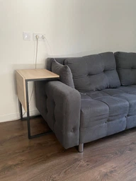 Стол журнальный приставной Терри Комбо Ferrum-decor 345x662x440 Черный металл ДСП Сосна Кембра 16 мм (TERRIK003) фото от покупателей 4