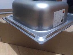 Кухонна мийка Kroner KRP Satin 6950 690х500 мм, нержавіюча сталь, врізна, з крилом, гладка (сатинова, матова), 0.8 мм