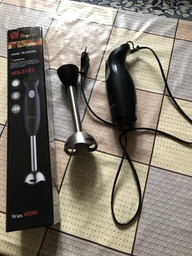 Блендер ручний занурювальний Hand Blender Domotec MS-5101 350Вт чорний фото від покупців 6