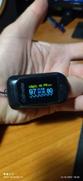 Пульсоксиметр KIUZOV Medical M150 OLED 4 в 1 Точний оксиметр пульсометр на палець вимірювач кисню в крові з Частотою дихання (RR) c Українською інструкцією та батарейками Білий фото від покупців 3