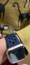 Силіконовий ремінець Fruct Nike Sport Band for Apple Watch 38/40/41/42 mm Olive Black фото від покупців 5