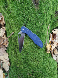 Ніж складаний Spyderco Byrd Cara Cara 2 (довжина: 217мм, лезо: 95мм), синій фото від покупців 1