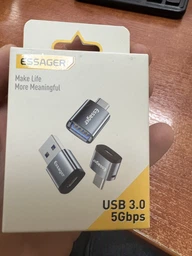 Адаптер Essager Soray OTG USB Female to Type-C Male USB3.0 Adaptor Grey (EZJAC-SRA0G) фото от покупателей 1
