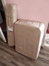 Котячий комплекс кігтеточка з великою лежанкою оббитий зносостійкою турецькою тканиною 120х60х45см сірий фото від покупців 7