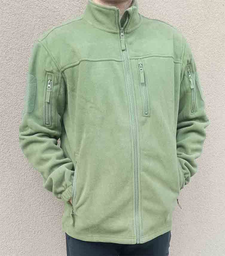 Флисовая кофта мужская / тактическая армейская флис куртка / военная флиска зсу 9137 OnePro M см Хаки 68823 фото от покупателей 4