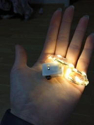 Гірлянда роса на батарейках мідний провід 20 Led Strip String Red фото от покупателей 7