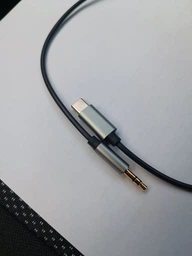 Аудіо-кабель AUX Type-C to Mini-Jack 3.5mm 1М Перехідник Аукс Black-Grey (100см) фото від покупців 1