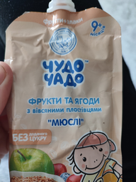 Упаковка мюслів Чудо-Чадо Фрукти-ягоди без цукру з 9 місяців 90 г x 16 шт. (4820016254305)