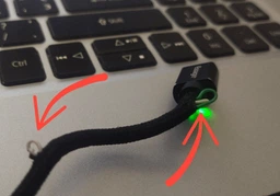 Магнитный кабель красный ESSAGER USB Type-C 1метр фото от покупателей 1