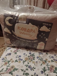 Одеяло IDEIA Всесезонное Двуспальное 175х210 см Овечья шерсть Woolly Двустороннее Молоко/Беж (4820227285426) фото от покупателей 5