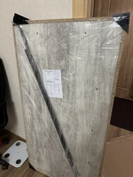 Письменный стол Ferrum-decor Драйв 750x1200x700 Черный металл ДСП Белый 32 мм (DRA211) фото от покупателей 2
