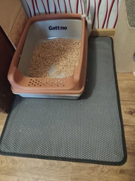 Коврик CAT MAT двухслойный для кошачьего лотка 60х80 см Серый (011115) (5705003011115) фото от покупателей 1