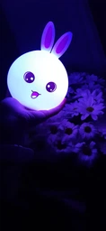 Дитячий нічник силіконовий Кролик Rabbit-Lamp нічна LED лампа на акумуляторі 5 кольорів підсвічування біло-рожевий фото від покупців 17