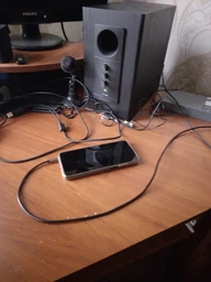 Кабель Vention AUX 3.5 mm M - 2xRCA M, 1 m, Black (BCFBF)