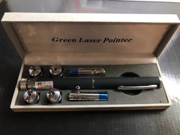 Лазерна указка з насадками 5 до 1 1000mW UFT Green Laser Pointer 2.0