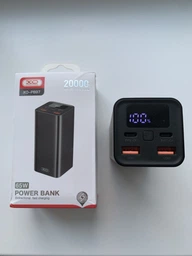 Батарея універсальна XO 20000mAh, PD/65W for laptop, QC/22.5W, black (PB97_Black) (BR817545350)