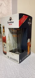 Подарочный набор пива Benediktiner Weissbier светлое нефильтрованное 5.4% 0.5 л х 3 шт + бокал (4052197000468) фото от покупателей 3