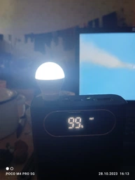 Cветодиодная USB лампа-фонарик груша ночник 1W USB LED Light Холодная фото от покупателей 7