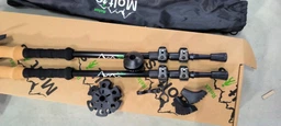 Палиці для скандинавської ходьби Moltis Relax 295 Flip-lock Black Original + Чохол + наконечники 4 типів, скандинавські палиці з регульованою довжиною на зажимах фото від покупців 4