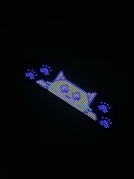 Светодиодная вывеска LED табло для рекламы, программируемая бегущая строка 60х12 см Matrix JTPD-03, глазки на фуру, грузовик, лобовое стекло