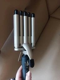 Плойка для волос Geemy GM-2933 на 5 волн для создания обьема Черно-золотистая (10845)