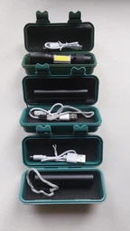 Світлодіодний ліхтарик Bailong Police ручний на акумуляторах з COB USB BL-511 у пластиковому чохлі фото від покупців 5
