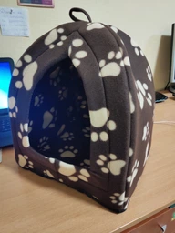 Мягкий домик для собак и кошек Pet Toys Hut 27х27 см Синий фото от покупателей 8
