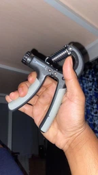 Кистьовий пружинний еспандер EasyFit Hand Grip 5-60 кг сірий (ручний пружинний тренажер з регульованим навантаженням)