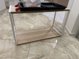 Книжкова полиця універсальна Ferrum-decor Стім 1 38x63x26 білий ДСП Дуб Артизан 16мм (XK00027) фото від покупців 3