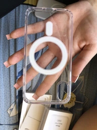 Прозорий чохол Clear Case with MagSafe для iPhone X/Xs фото від покупців 4